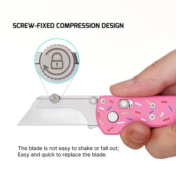 Oknife Otacle U1 Folding Utility Knife - Doughnut Edition - Picture 3 of 7